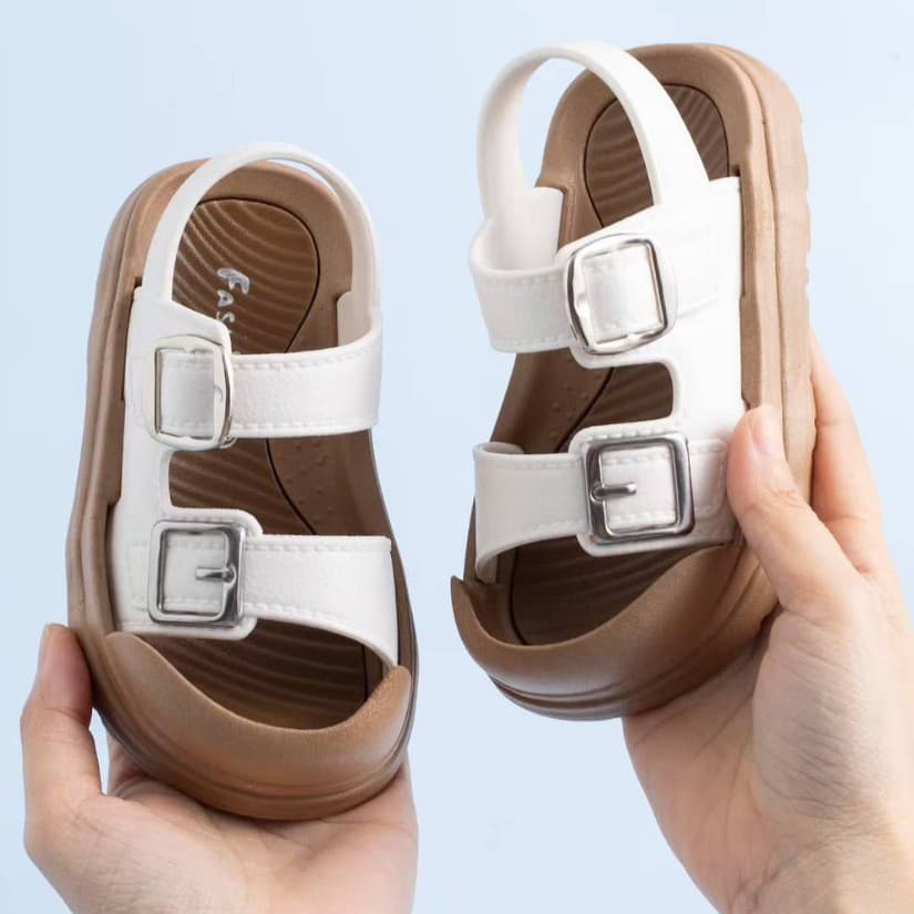 2025 Hot Sale Cute Children's Sandals Anti-Collision Baby Walking Shoes Soft Sole Outdoor Velcro Toddler Kids Sandals Wholesale