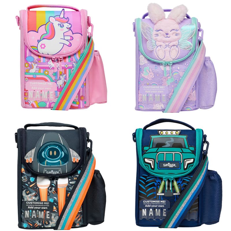 Australian Smiggle Crossbody Lunch Bag Large Capacity Cooler Bag for Students Kids Outdoor Casual Meal Pouch
