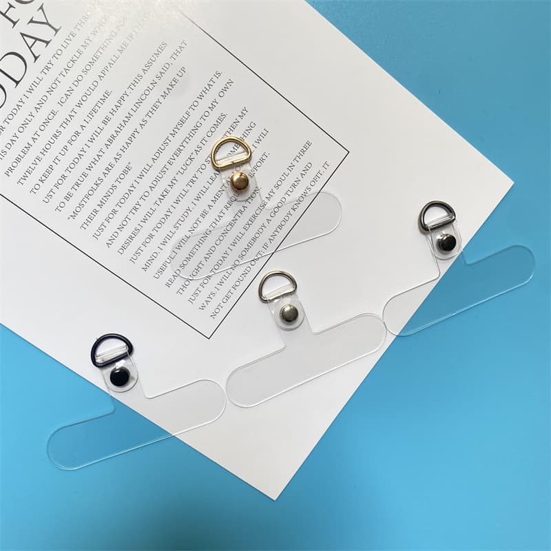 Factory Stock Phone Lanyard Sticker Transparent Pad Phone Chain Clip Phone Case Lanyard Clip Accessories