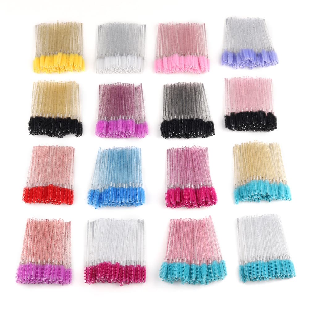 Crystal Color Eyebrow Brush Grafting Eyelash Brush Disposable Eyelash Curler Eyelash Comb Lightweight and Convenient Makeup Brush
