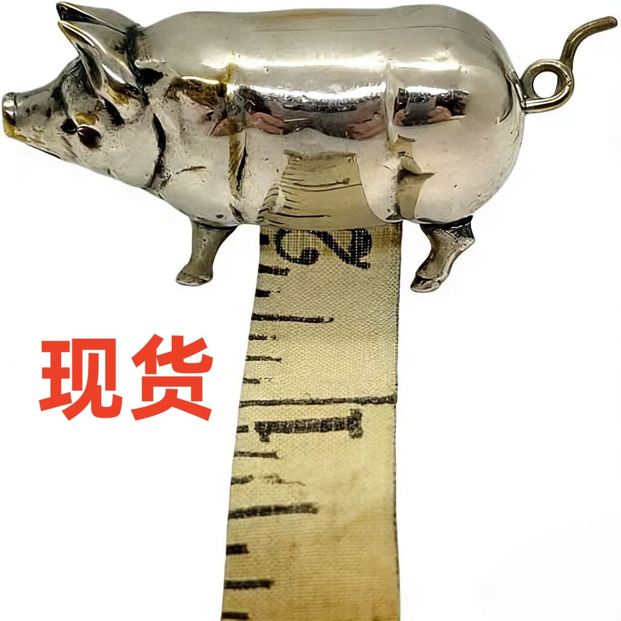 Cross-border Hot Selling Titanium Alloy Antique Pig Mini Tape Measure