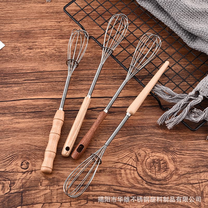 201 stainless steel manchurian ash three-line egg beater home kitchen baking gadget egg beater cream whipper