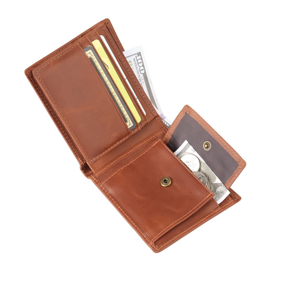 1160 Genuine Leather Men's Wallet Short Top Layer Cowhide Multi-Card Slot 2-Fold Men's Billfold Coin Purse Fashion