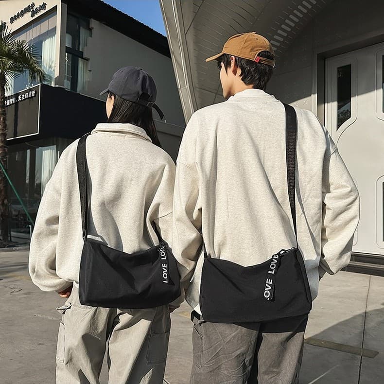 Multifunctional Fitness Bag Unisex Travel Sports Bag Large Capacity Crossbody Training Bag Trendy Nylon Urban Simple Style