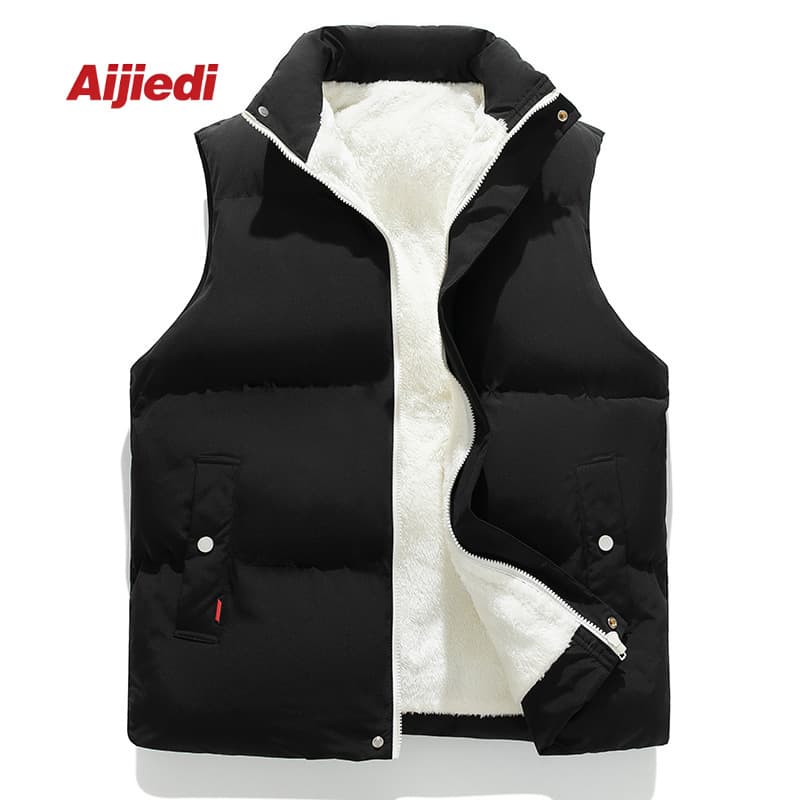 Men's American-style sleeveless down vest, big size, versatile casual autumn and winter jacket for indoor wear