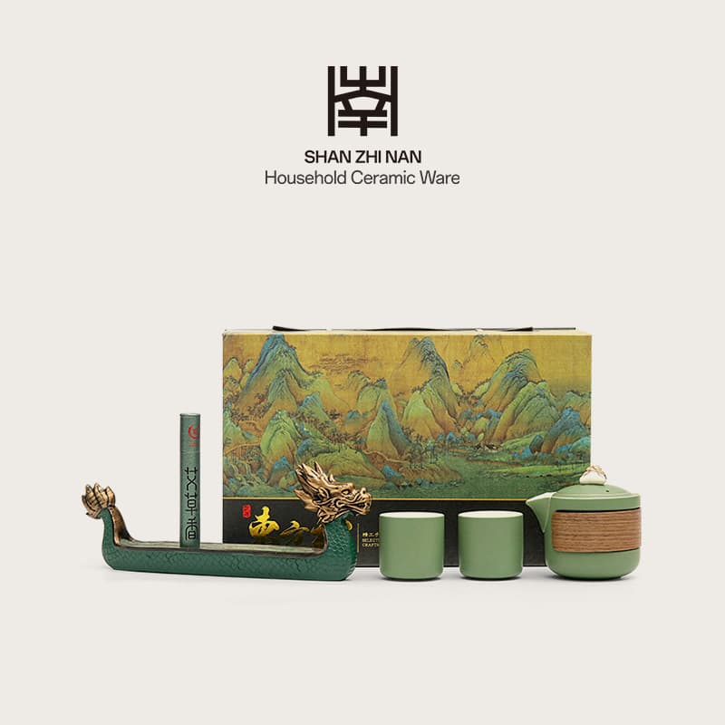 Dragon Boat Festival Gifts, Creative Dragon Boat Tea Set Souvenirs, Travel Tea Set, Business Giveaways, Practical Holiday Gifts