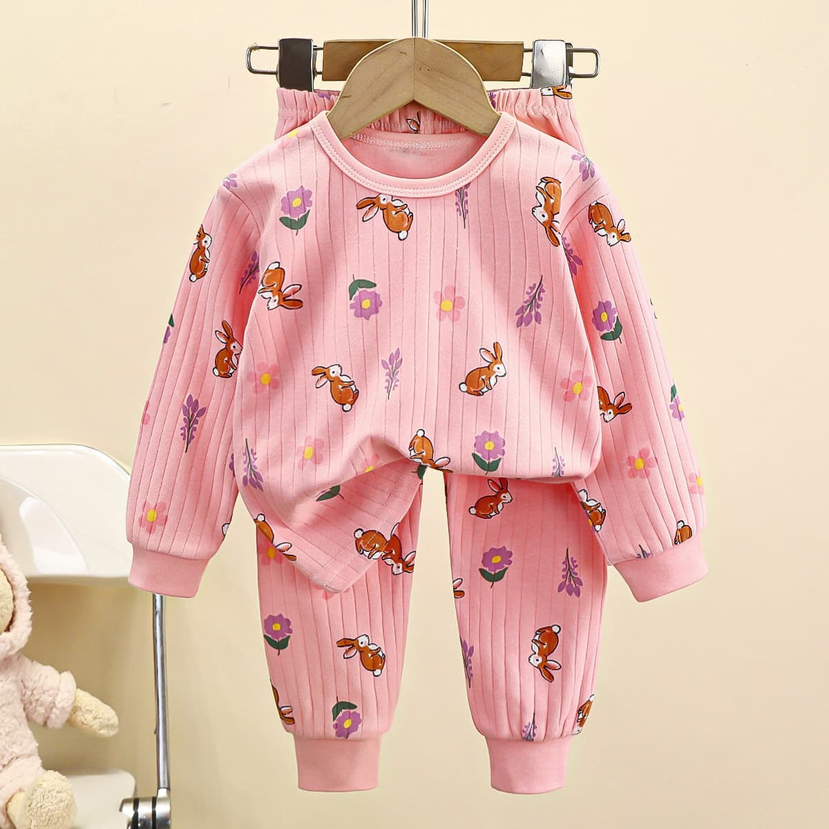 Kids' Autumn Thermal Underwear Set, Baby Grade A Cotton Long Johns for Boys and Girls, Children's Homewear