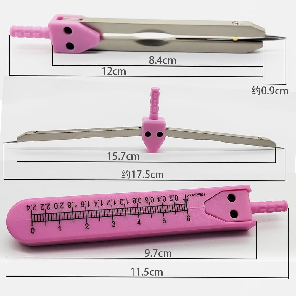 Medical Student Compass Ruler Scale Heart Rate Monitor Scale Dividers Medical Office Supplies