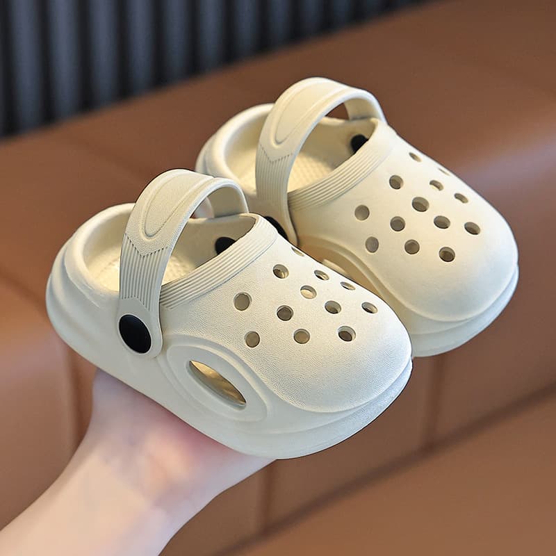 2025 Children's Slippers, Boys and Girls Baby Indoor Outdoor Soft Non-slip Toe-covered Shoes, Clog Sandals, Summer Walking Shoes
