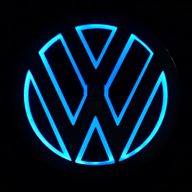 Suitable for Volkswagen Magotan Golf 6 Tiguan Bora Scirocco 5D Illuminated Car Logo Lights CC Tail Logo Lights Cross-Border