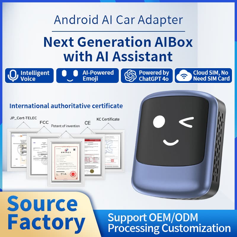 Ottocast AI Smart Car Adapter Android Auto Easy Installation YouTube/Netflix Video Box