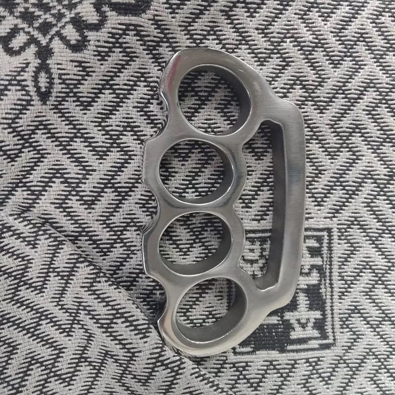 Thickened stainless steel pure steel finger tiger finger window breaker for self-defense and wolf car-mounted tiger fist outdoor hand support outdoor