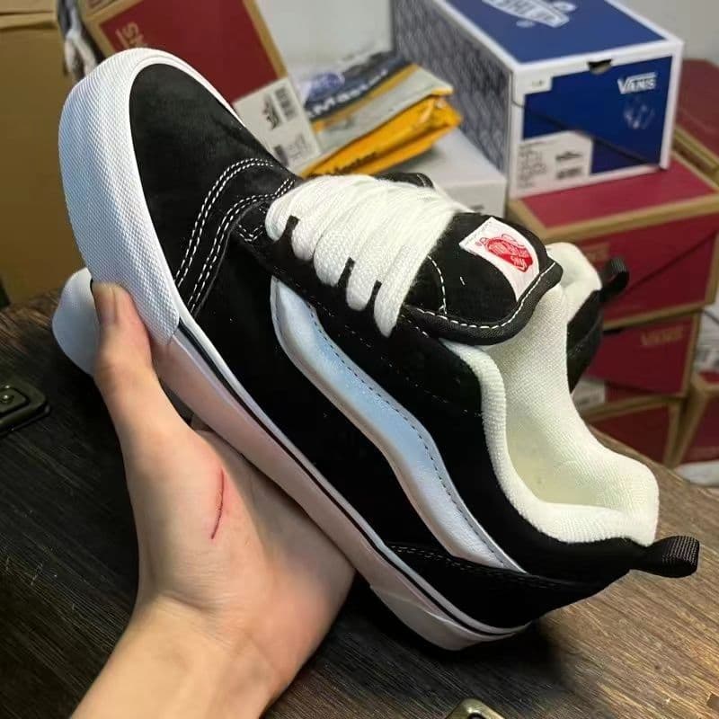 Putian high-version Vans classic Dragon Fruit thick-sole shoes Knu Skool retro low-top skate shoes