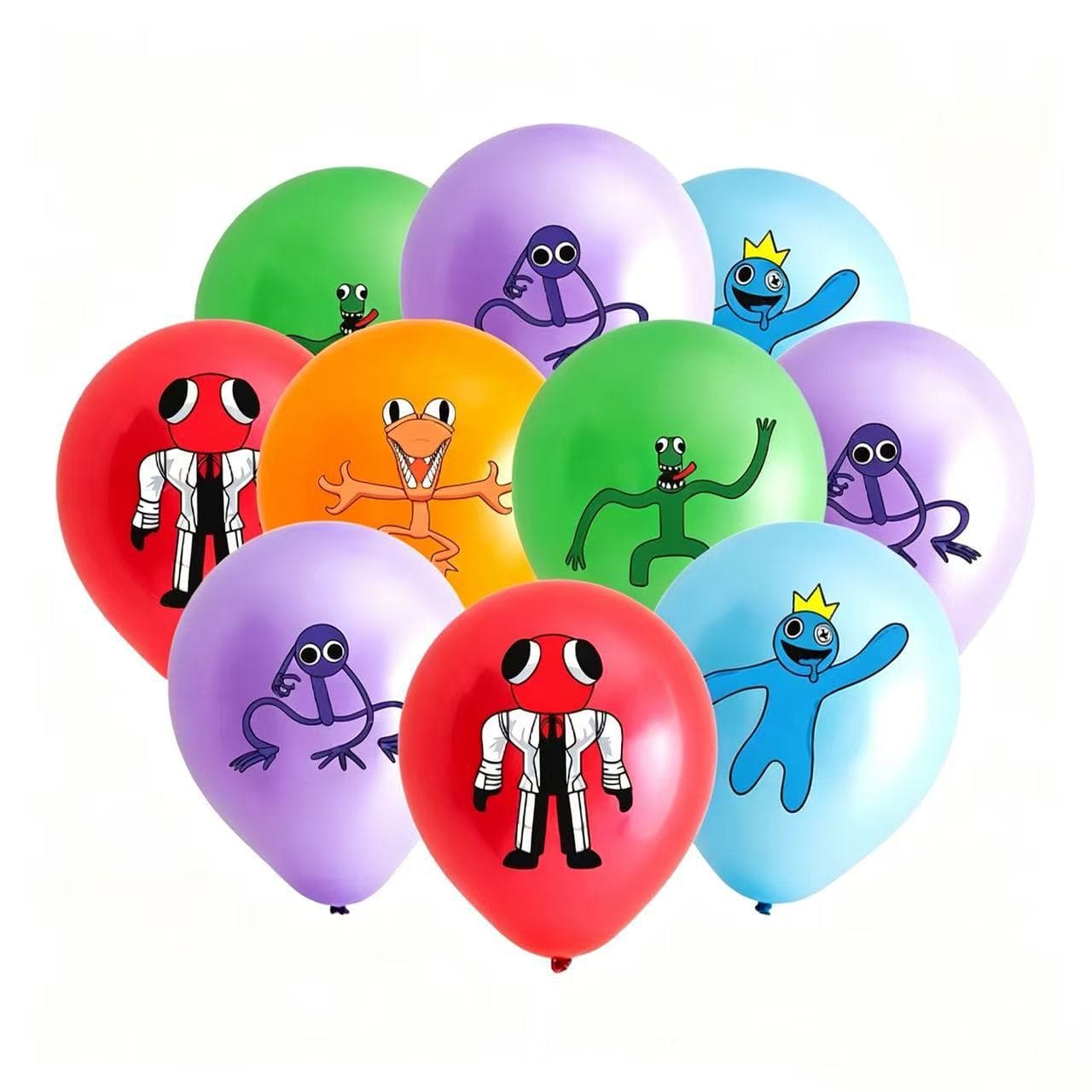 Rainbow Friends Rainbow Friends Balloon Set Party Decoration 12-inch Rainbow Friends Latex Balloon