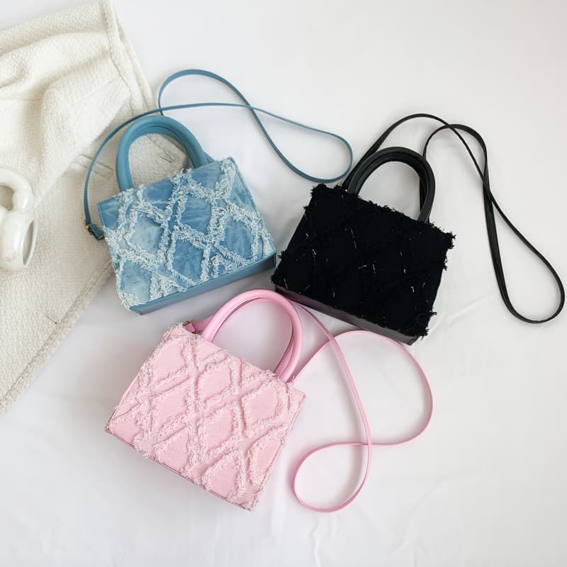 2025 spring new fashion diamond handbag single shoulder crossbody small square bag women's bag supports large wholesale and mixed batch
