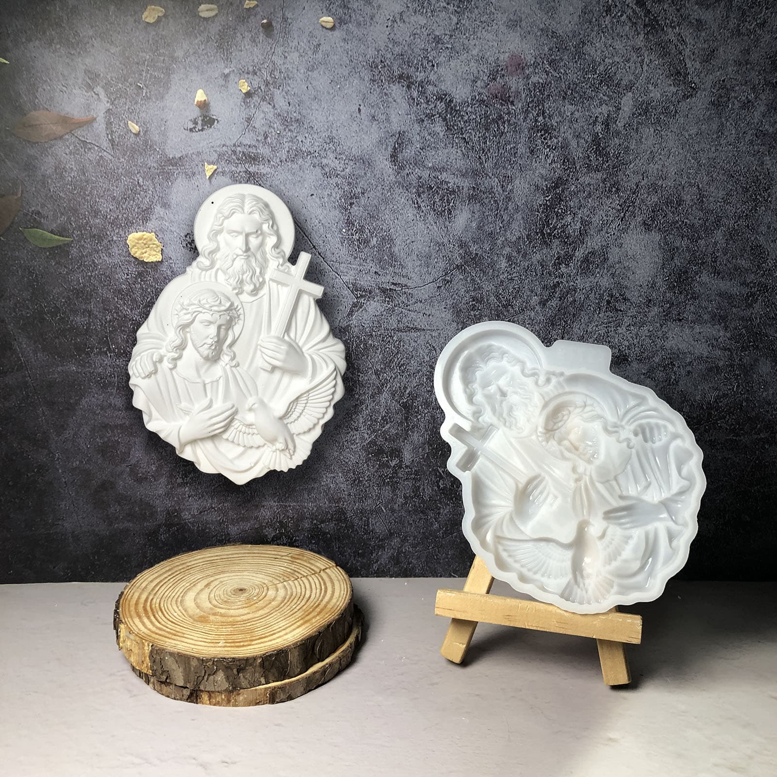 X1779 the Trinity decorative cement plaster mold DIY silicone mold