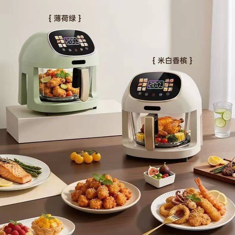 Cross-border Exclusive Visual Air Fryer, Household Multi-functional Electric Oven All-in-One, Smart Electric Fryer Wholesale
