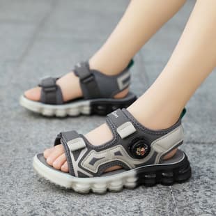 New Boys Sandals Hot Selling Children's Beach Sandals Soft Sole Lightweight Fashion Velcro Cross-border Wholesale Kids Sandals