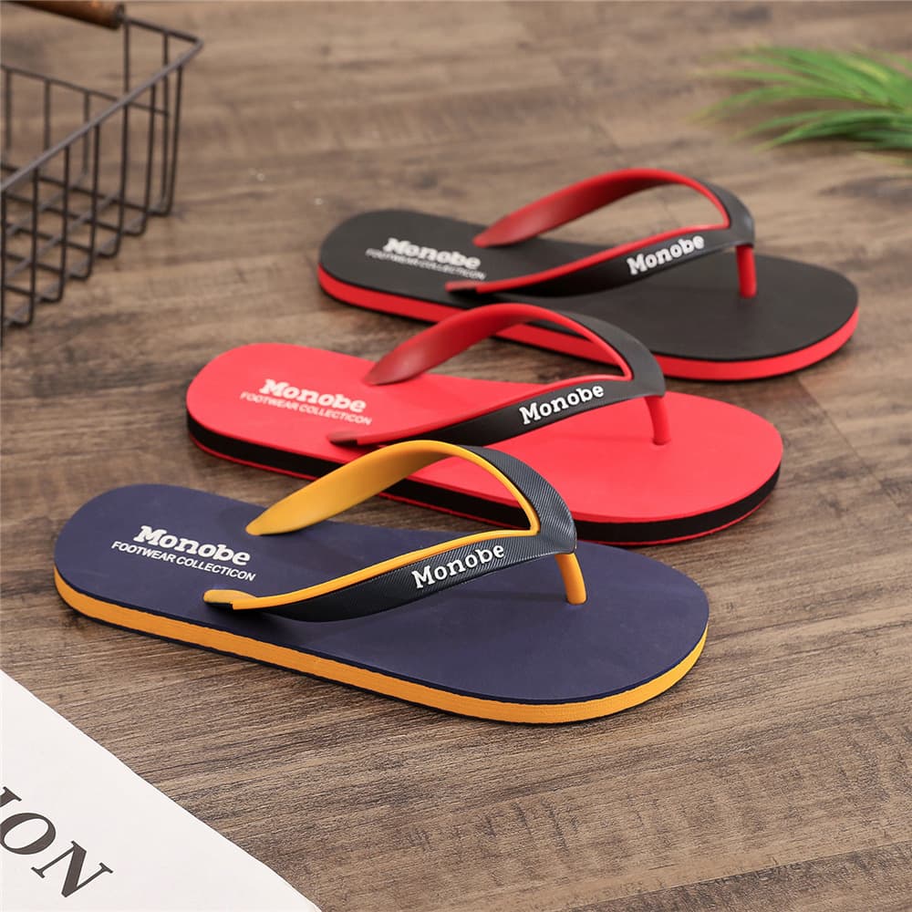 Summer Slippers for Men, Non-Slip, Versatile, Trendy Soft Sole Flip-Flops, New Toe Separator Outdoor Beach Style