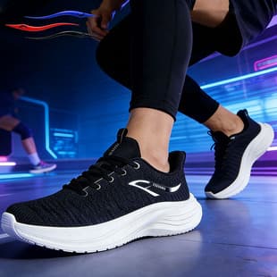 Men's Sports Shoes Summer Breathable Wear-resistant Casual Running Shoes Quanzhou Sport Style Men's Running Shoes Cross-border Shoes