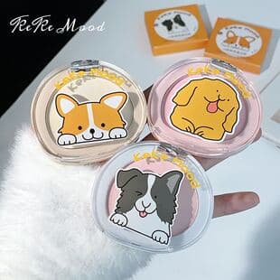 kekemood Puppy Single-Color Highlighter Powder, Single Matte Highlighter, Natural Brightening Palette, Nude Powder Foundation Highlighter Powder