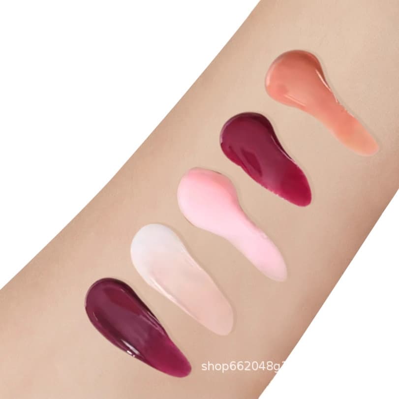 No Logo Lip Gloss with Peptides, Liquid Lip Gloss, Water-Glossy Oil, Moisturizing Lip Oil, Lipstick, No Logo