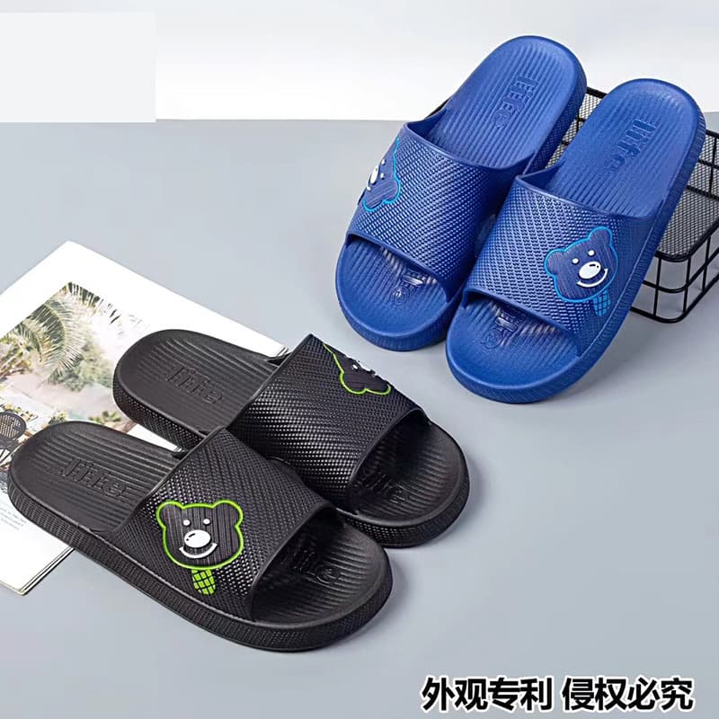 Supply Xinbomei Summer Men's Slippers Thick Sole Durable Indoor Sandals Wholesale for Stall Hotel Bathroom
