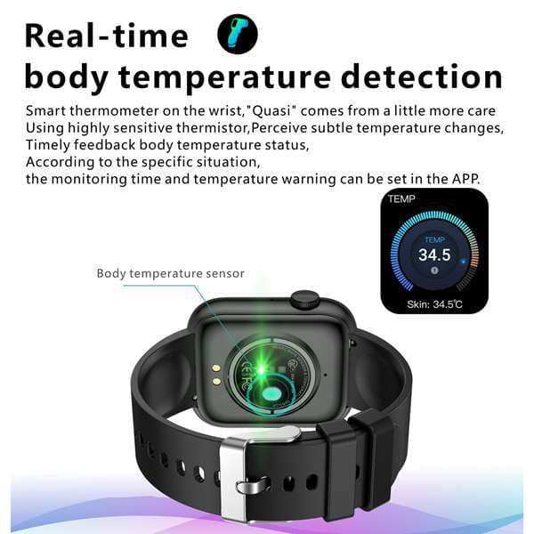 1 Set Blue PC+ABS+TPU QX7 Smart Watch, 1.8 Inch TFT 240*280 Pixel Blue