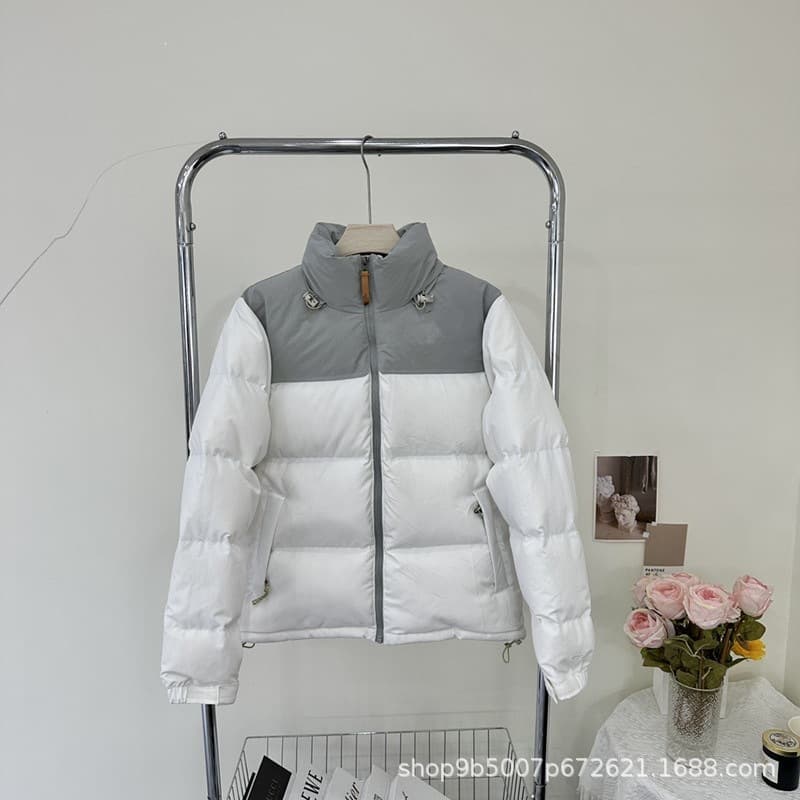 Putian High Version American Version 1996 Down Jacket SS23 Big Label Logo Embroidery Contrast Color Bakery Couple Jacket Trendy