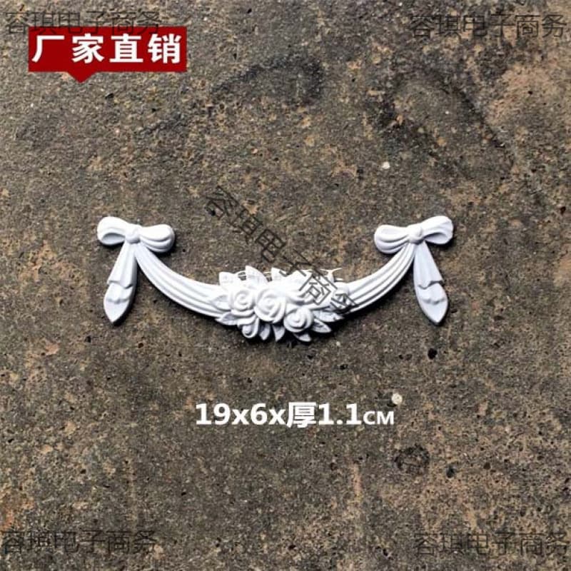 Bow decoration, decorative flower accessory, rose bow applique, retro bow decoration embossed applique