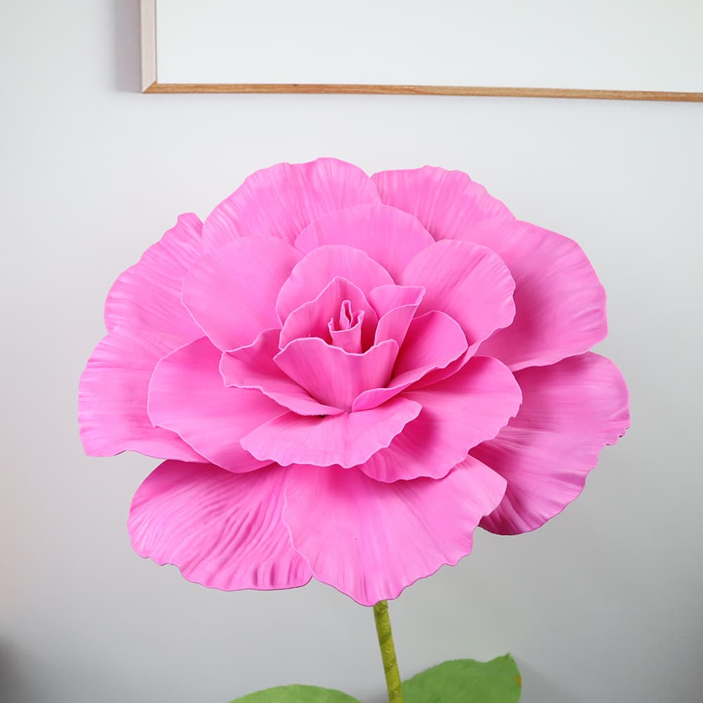 Valentine's Day PE Shaped Rose Artificial Flower for Holiday Atmosphere, Wedding Stage Decoration, Window Display Simulation Flower