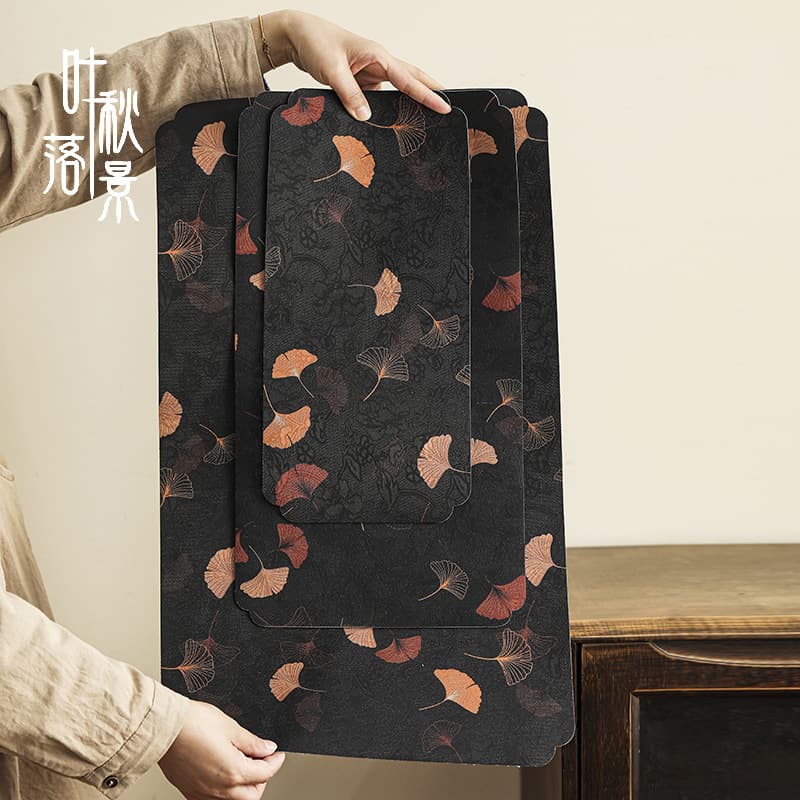 New Chinese style tea ceremony, Zen-inspired tea ceremony, waterproof tea towel, tea table mat, dry brewing tea ceremony, Kung Fu tea set accessories, tea cloth.