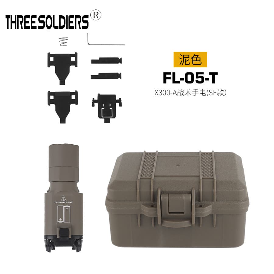X300-A Tactics Hanging Flashlight (SF) 800 Lumens Alloy Shell Left and Right Double Switch Helmet Flashlight