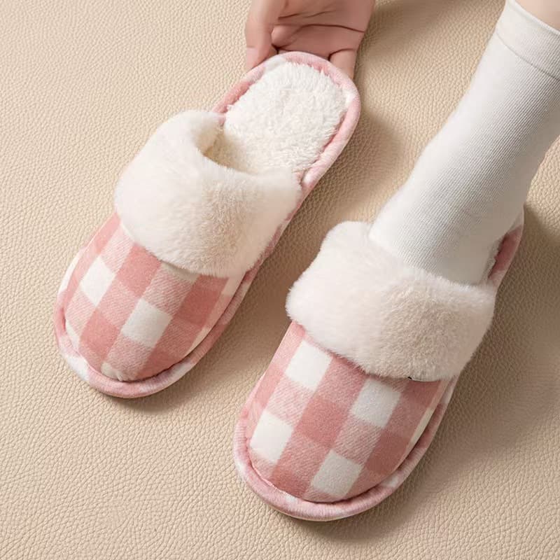 Autumn and winter cotton slippers for women indoor home warm plush couples home floor cotton slippers outer wear non-slip men's slippers