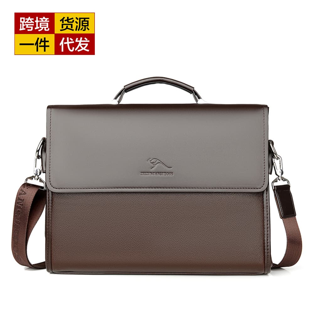 Cross-border supply men's handbag business briefcase shoulder crossbody bag backpack computer bag 1804 Jati Kangaroo