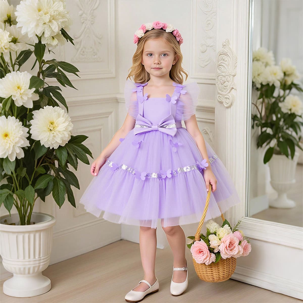 Amazon Children's Dress Birthday Party Princess Dress Tulle Tutu Dress