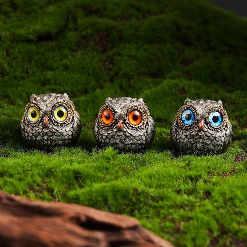 [Cross-border hot item] Owl Beads Pendant Owl creative home crafts resin ornaments