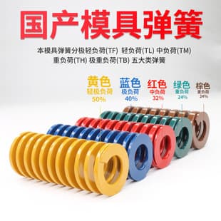 Die Spring Rectangular Spring Brown Compression Spring Strong Flat Wire Pressure Spring Coffee Color Pressure Spring