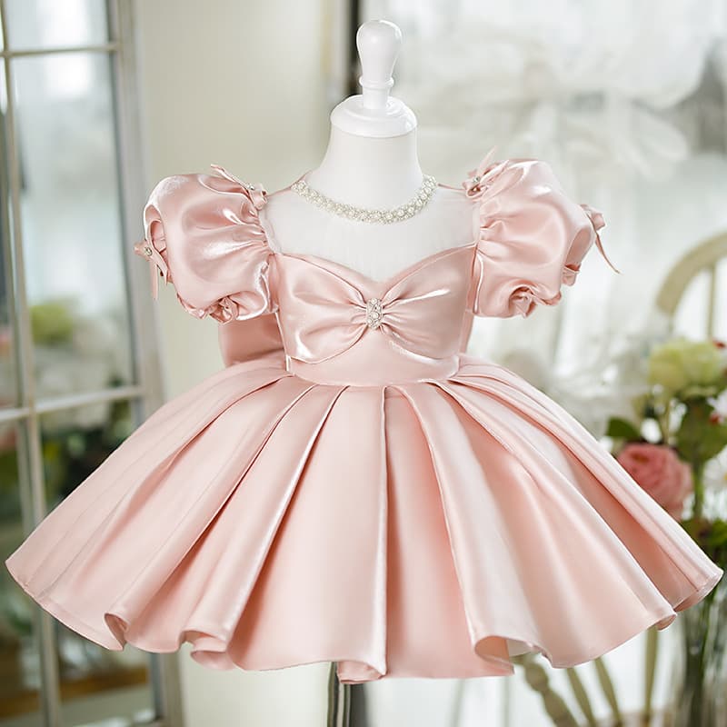 Children's Princess Dress, AliExpress Performance Costume, Little Host Dress for Girls, First Birthday Party Flower Girl Dress
