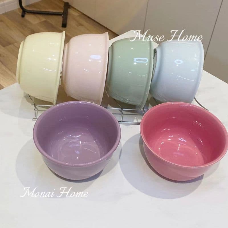 Cream dessert ceramic rice bowl underglaze color new bowl home eating cute tableware