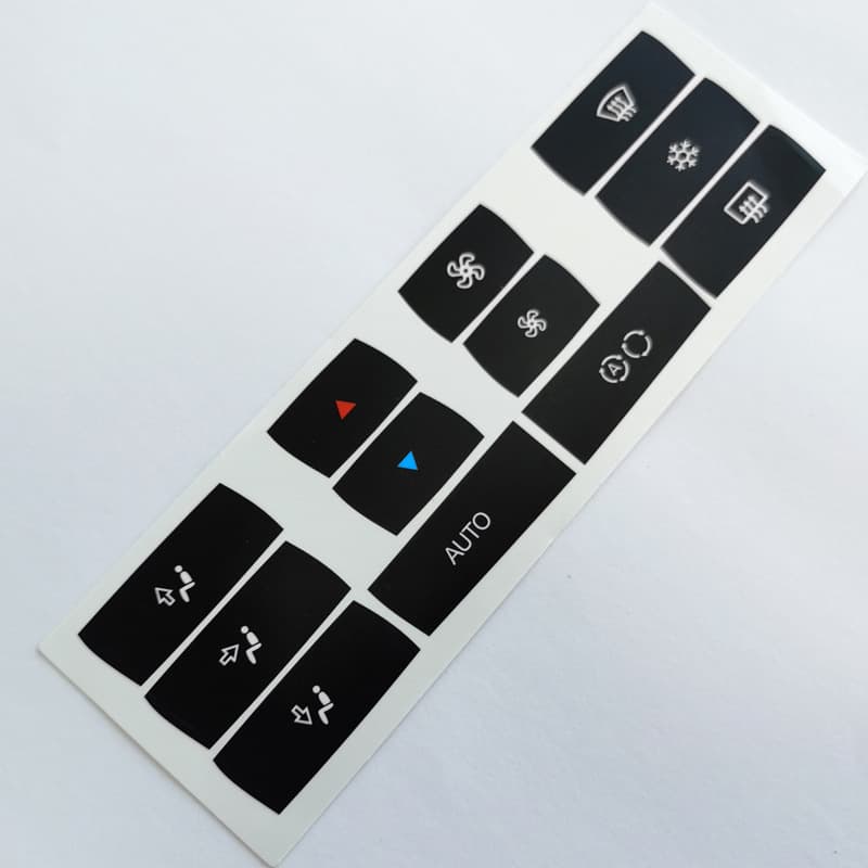 BMW X3 E83 Air Conditioning AC Center Console Button Sticker, BMW Air Conditioning Button Repair Sticker