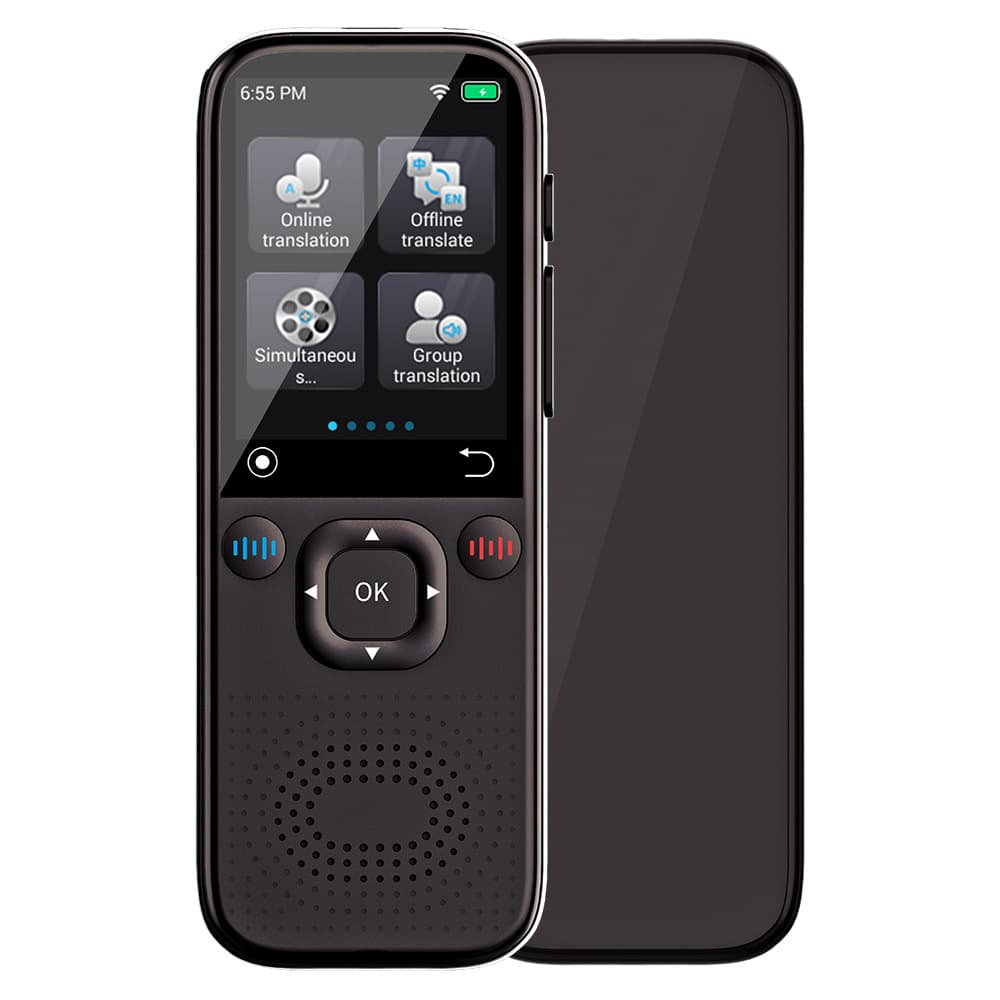 Source factory large-screen smart voice translator, multi-language translation and photo taking, supports 142 languages, cross-border business and tourism.