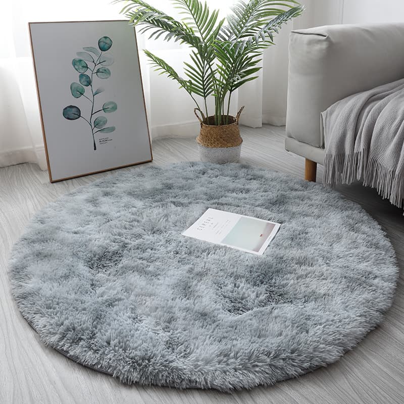 Overseas Trade Living Room Coffee Table Bedroom Bedside Rug Cute Round Long Plush Carpet Cushion Hanging Basket Mat