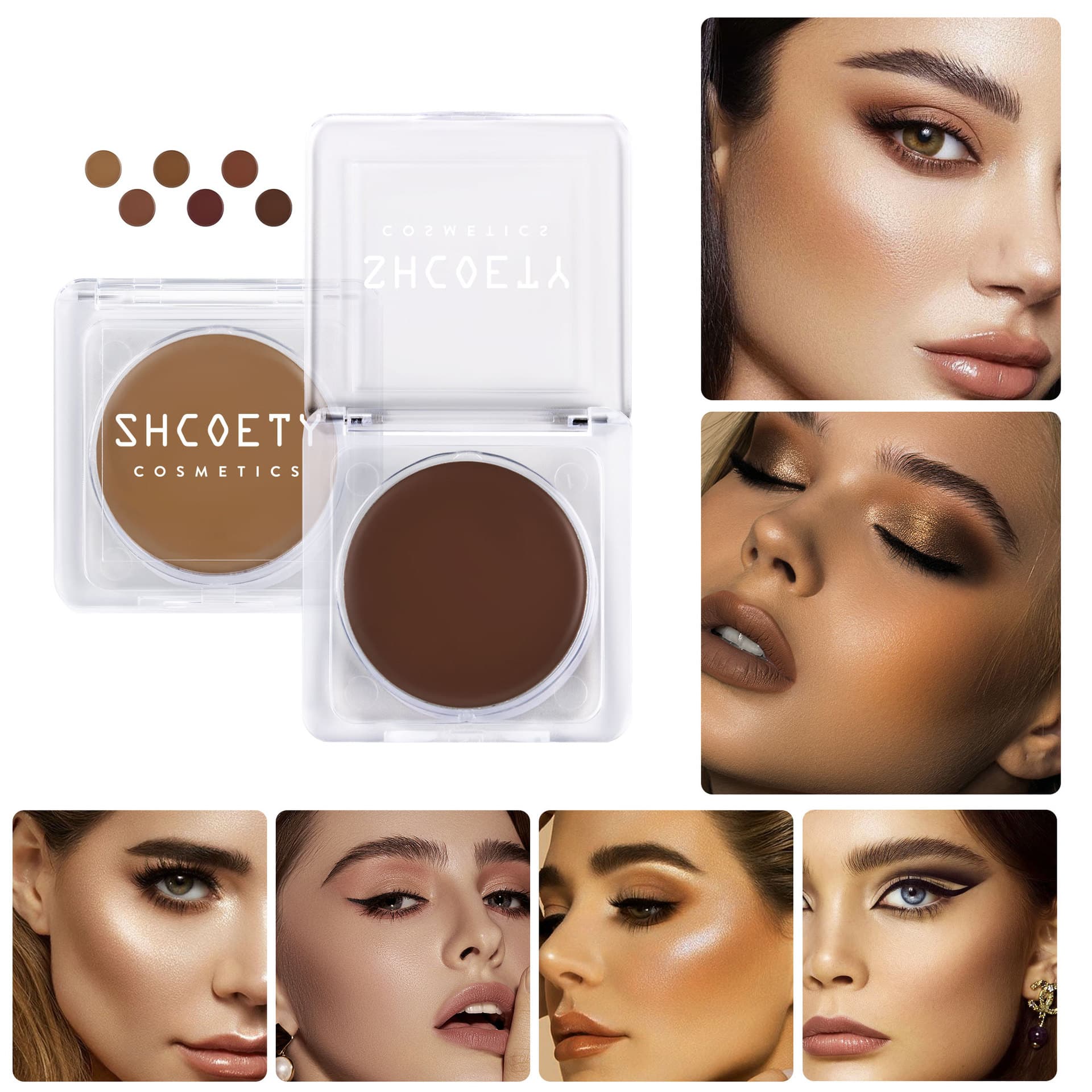 SHCOETY Cross-border Contour Cream Multi-use Single Color Matte Face Shadow Cream Contour Sculpting Contour Makeup