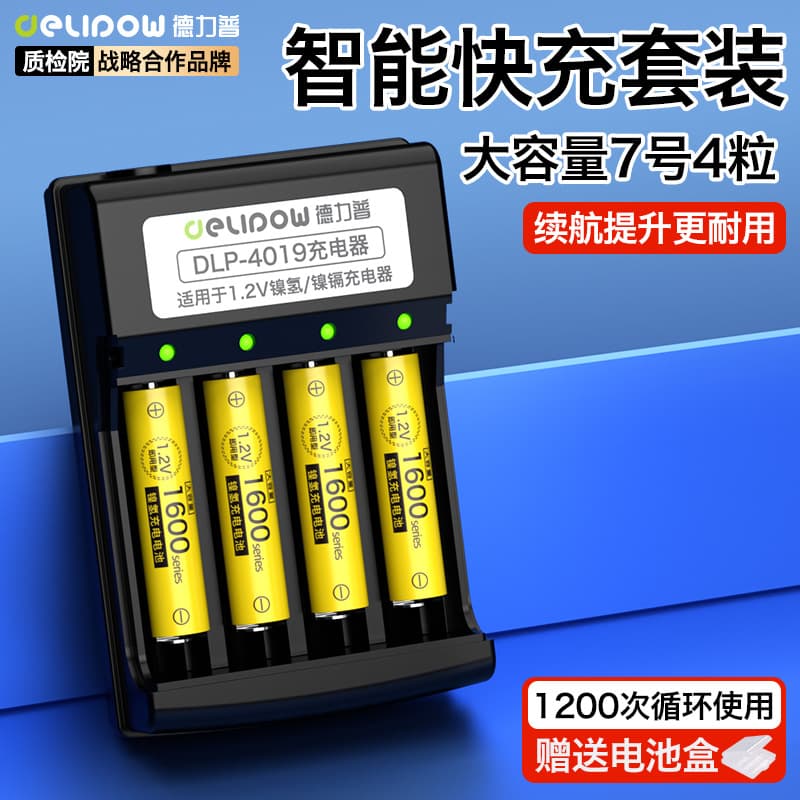 Delipu AA Rechargeable Battery 4800 for Children's Toys, Electric Toothbrush, AAA Ni-MH Battery, AA Size
