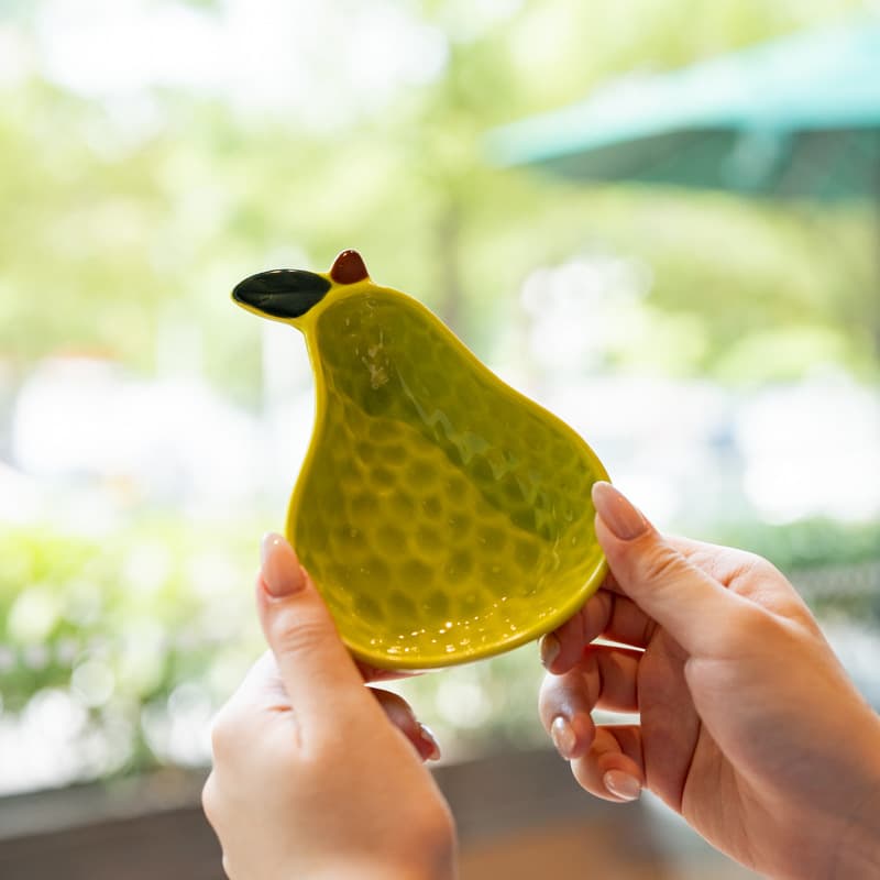Creative Ceramic Fruit-Shaped Cute Dipping Sauce Dish Hot Pot Dish Snack Dish Home Seasoning Dish Vinegar Dish Soy Sauce Plate