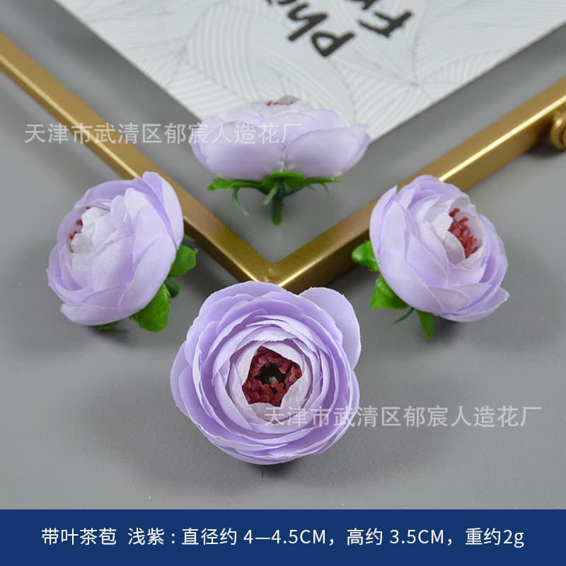 Purple Artificial Flowers Dreamy Atmosphere Props for Wedding Salon Flower Arrangement Background Wall Window Display Headwear DIY