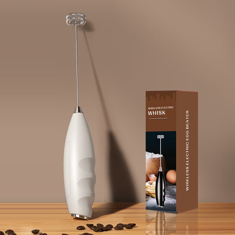 Premium Mini Dual-Head Milk Frother for Home Use, Whipping Cream and Egg Whites, Quick Frothing Milk Frother