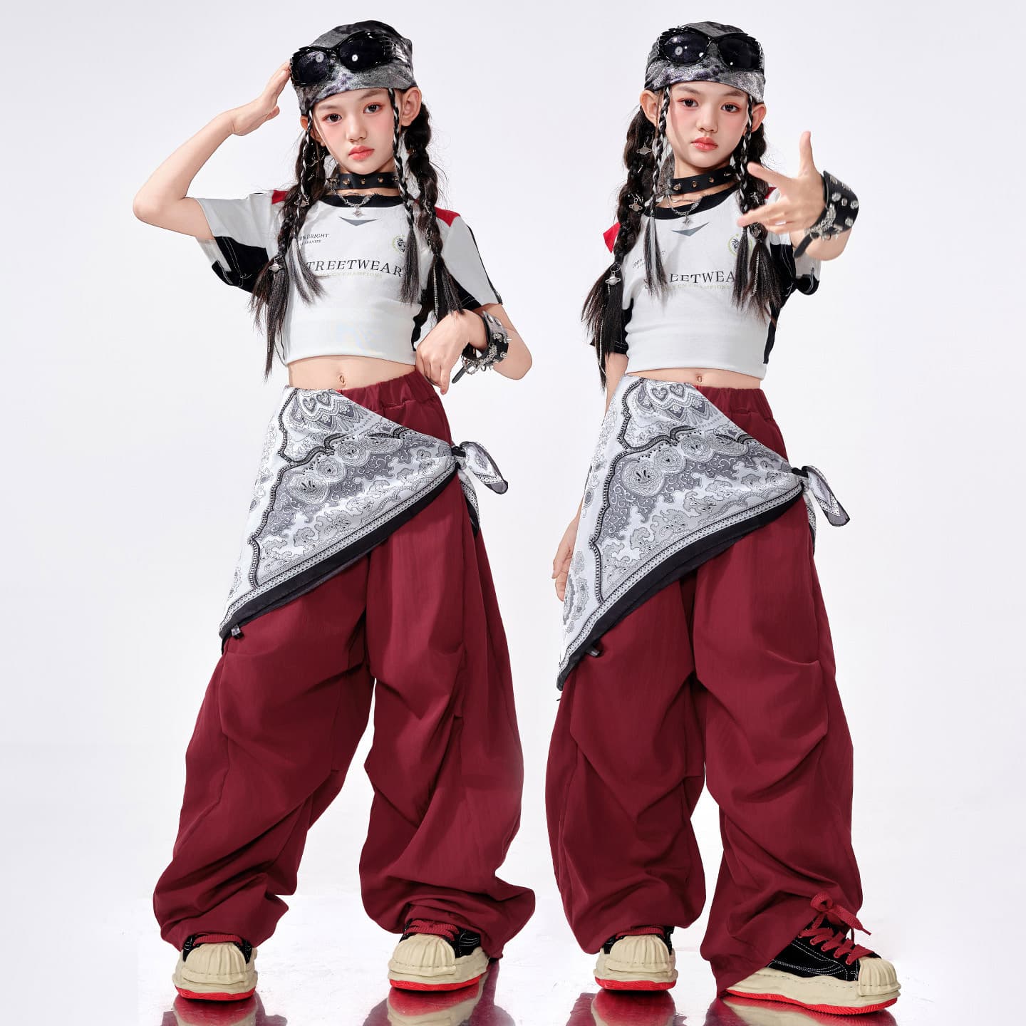 Jazz Dance Girl Costume Cool Girl Street Dance Fashion Summer Set Sweet Cool Style Stage Performance Outfit