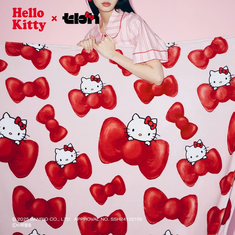 tbh Beast Home Sanrio Hello Kitty Flannel Throw Blanket, Sofa Blanket, Office Nap Blanket